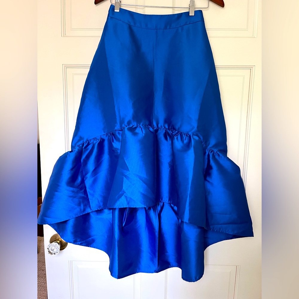New Anthropologie ruffled maxi skirt